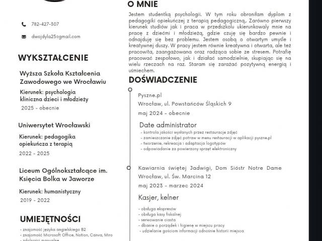 Szukam pracy jako pedagog - Jawor, Legnica i okolice