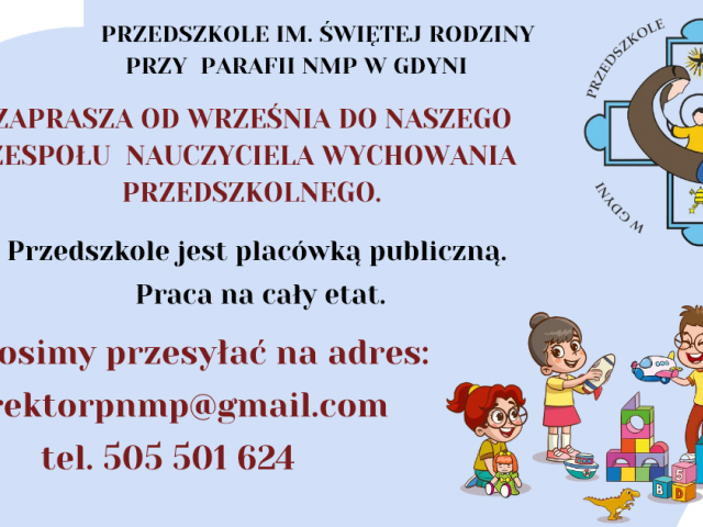 Nauczyciel wychowania przedszkolnego