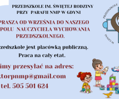 Nauczyciel wychowania przedszkolnego